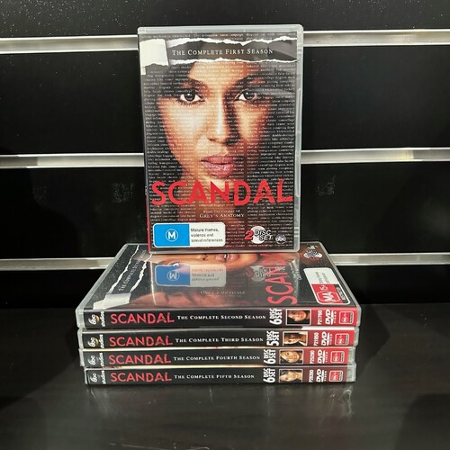 SCANDAL TV series,  Seasons 1-5 DVD, Region 4