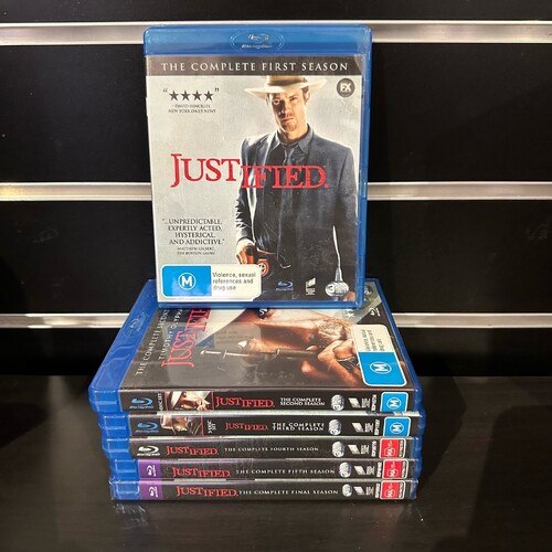 JUSTIFIED Complete series, Seasons 1-6 Blu-ray