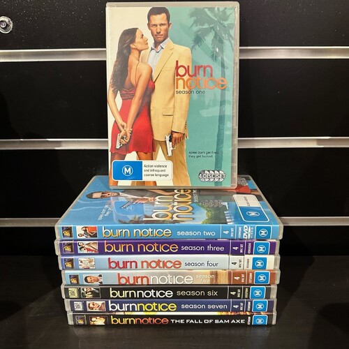 BURN NOTICE: The Complete DVD Series, Seasons 1-7 + The fall of sam axe - Region 4