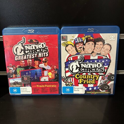 NITRO CIRCUS COUNTRY FRIED & NITRO CIRCUS GREATEST HITS - BLU-RAY - VGC