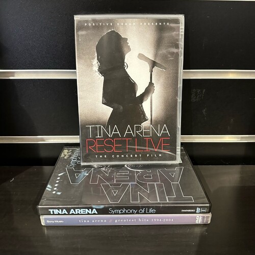 TINA ARENA DVD BUNDLE - SYMPHONY OF LIFE, RESET LIVE, GREATEST HITS 1994-2004 GC