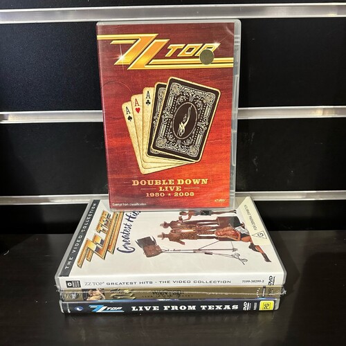ZZ TOP DVD BUNDLE - 4 DVD'S IN GOOD CONDITION