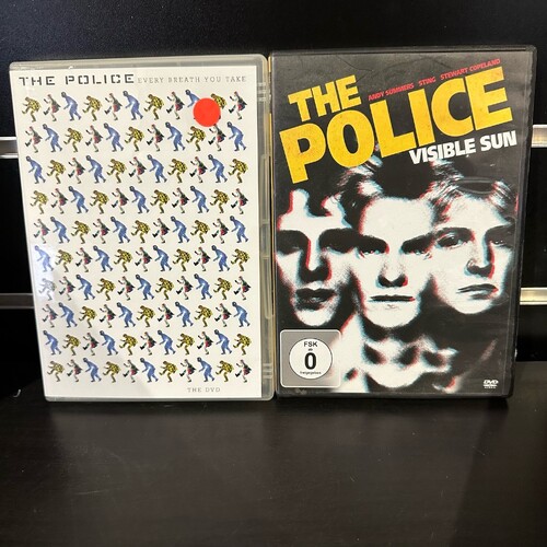 THE POLICE DVD BUNDLE - VISIBLE SUN & EVERY BREATH YOU TAKE - GC