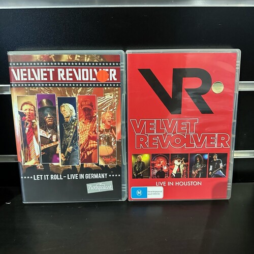 VELVET REVOLVER DVD BUNDLE - LIVE IN HOUSTON & LET IT ROLL LIVE IN GERMANY - GC