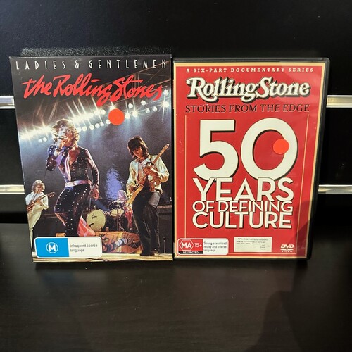 ROLLING STONES DVD BUNDLE - STORIES FROM THE EDGE & LADIES & GENTLEMEN (limited edition) GC