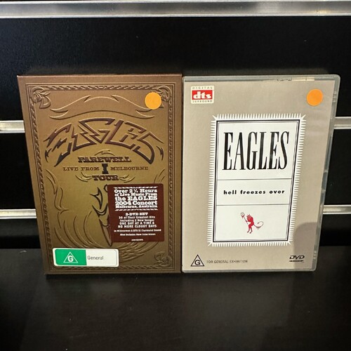 EAGLES DVD BUNDLE - HELL FREEZES OVER & FAREWELL LIVE FROM MELBOURNE TOUR - GC