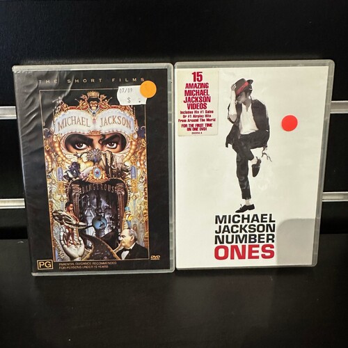 MICHAEL JACKSON DVD BUNDLE - DANGEROUS & NUMBER ONES - GC