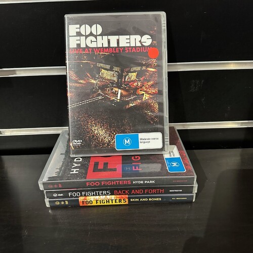 FOO FIGHTERS DVD BUNDLE - LIVE AT WEMBLEY STADIUM, HYDE PARK, BACK AND FORTH, SKIN AND BONES - GC