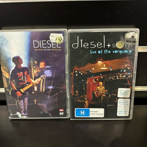 DIESEL DVD BUNDLE - THE FIRST FIFTEEN '89-'04 LIVE & DIESEL + STRINGS LIVE AT THE VANGUARD - GC