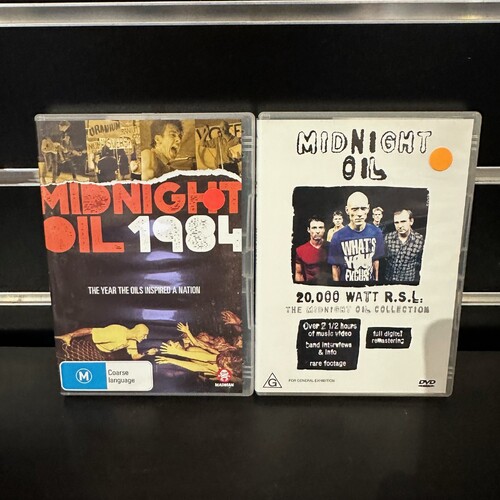 MIDNIGHT OIL DVD BUNDLE - 1984 & 20,000 WATT R.S.L - GC