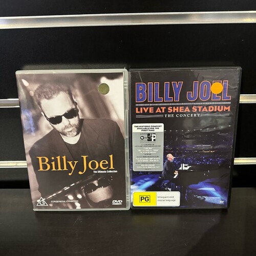 BILLY JOEL DVD BUNDLE - THE ULTIMATE COLLECTION & LIVE AT THE SHEA STADIUM - GC