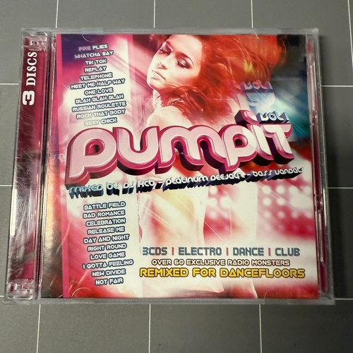 Pump It Vol 1 - DJ KCB* - Platinum Deejayz - Bass Vandals (3 x CD ALBUM, 2010)
