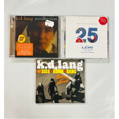 K.D Lang - set of 3 cd collection 1