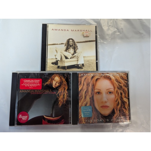 AMANDA MARSHALL - Set of 3 CDs