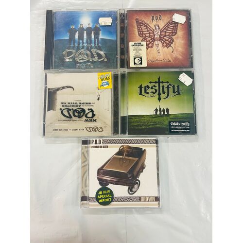 P.O.D - set of 5 cds collection 1