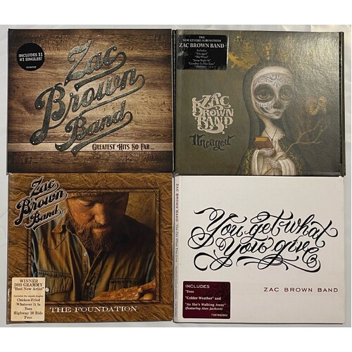 ZAC BROWN BAND - SET OF 4 CD'S COLLECTION 1