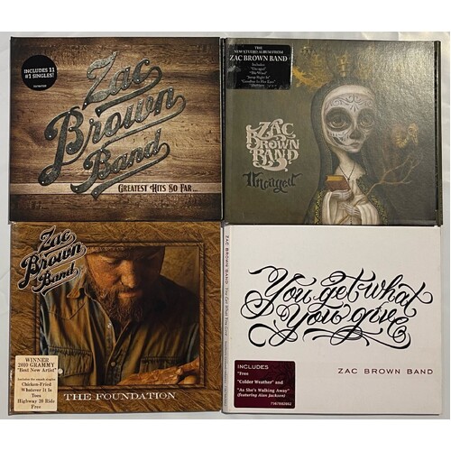 ZAC BROWN BAND - SET OF 4 CD'S COLLECTION 1