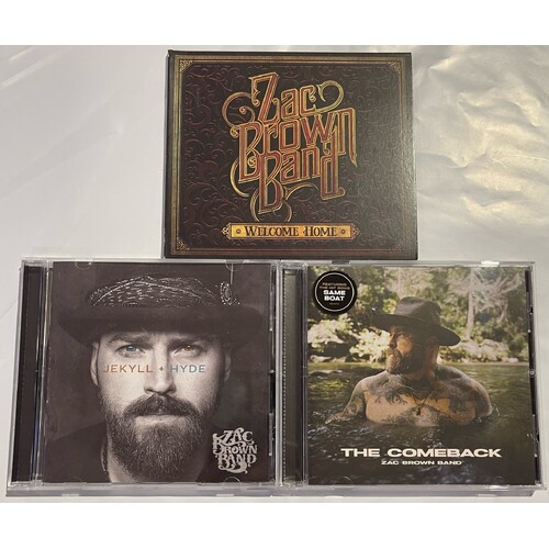 ZAC BROWN BAND - SET OF 3 CD'S COLLECTION 2