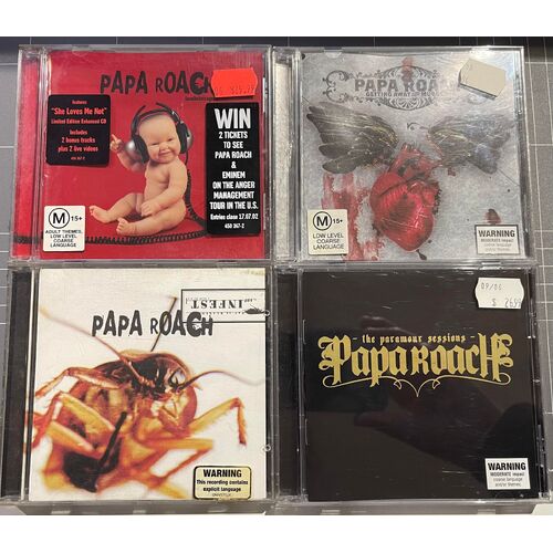 PAPA ROACH - SET OF 4 CD'S COLLECTION 4