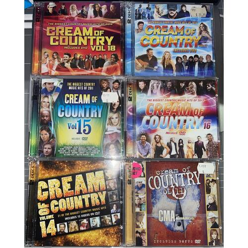 CREAM OF COUNTRY - SET OF 6 CD'S COLLECTION 1