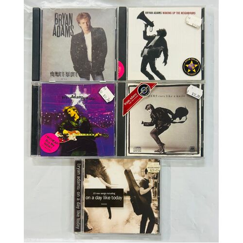 Bryan Adams - set of 5 cd collection 2