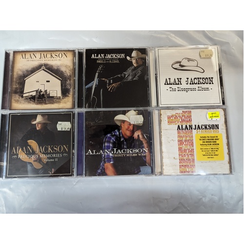ALAN JACKSON - Set of 6 CDs Collection 2