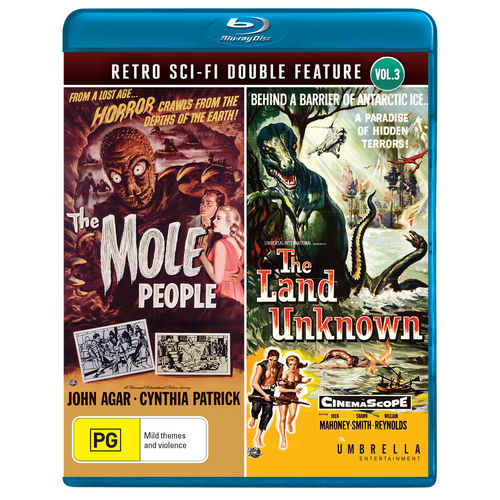 Retro Sci-Fi Double Feature vol.3 - The Land Unknown & The Mole People [Blu-Ray]