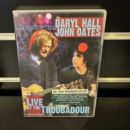 DARYL HALL & JOHN OATES - LIVE AT THE TROUBADOUR (DVD + 2CD)  REGION 0 - GC