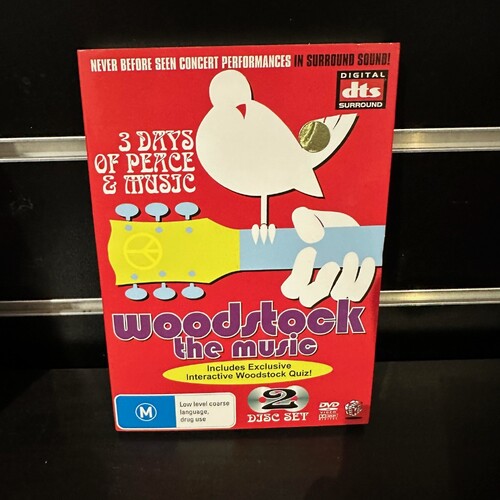 WOODSTOCK - THE MUSIC 2 DISC DVD SET - GC
