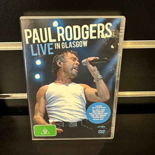Paul Rodgers - Live In Glasgow (DVD, 2006) REGION 4 - GC