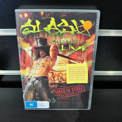 SLASH - FEAT MILES KENNEDY LIVE - MAKE IN STOKE 24/7/11 - DVD - GC