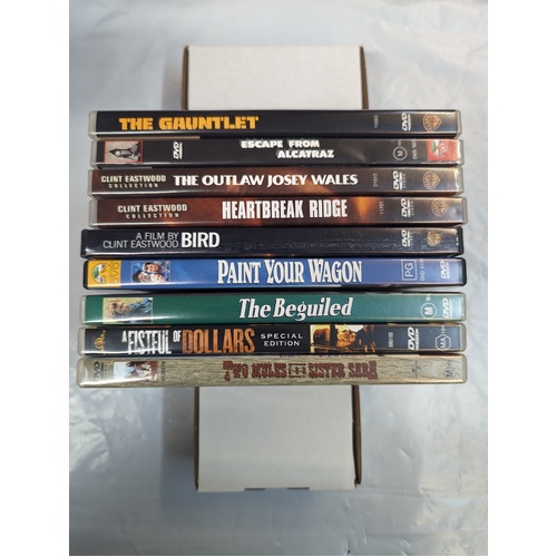 Clint Eastwood DVD Collection 2 including Escape from Alcatraz (9 DVDs)
