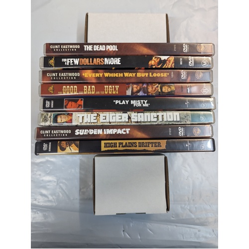 Clint Eastwood DVD Collection 3 including The Good, The Bad and the Ugly (8 DVDs)