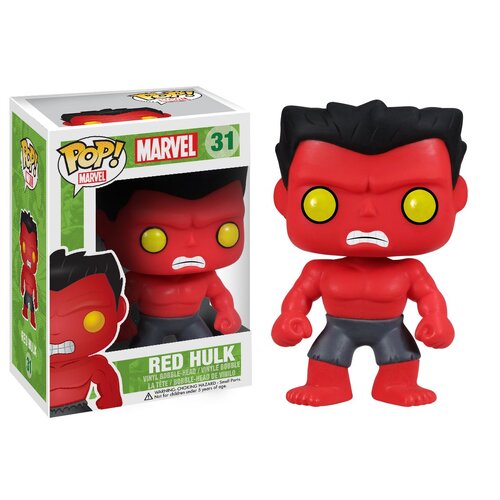 POP! Vinyl Marvel Hulk - Red Hulk #31 with Pop Protector **not mint box