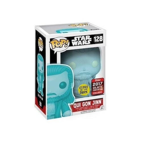 POP! Vinyl Star Wars - Qui Gon Jinn GLOW 2017 Convention #128