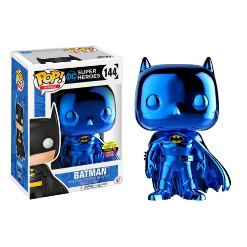 POP! Vinyl DC Super Heroes - Batman Blue Chrome #144 Tokyo Limited Edition