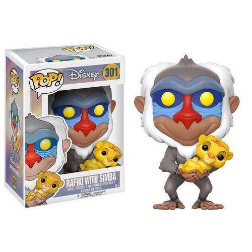 The Lion King (1994) - Rafiki with Baby Simba #301 Pop! Vinyl