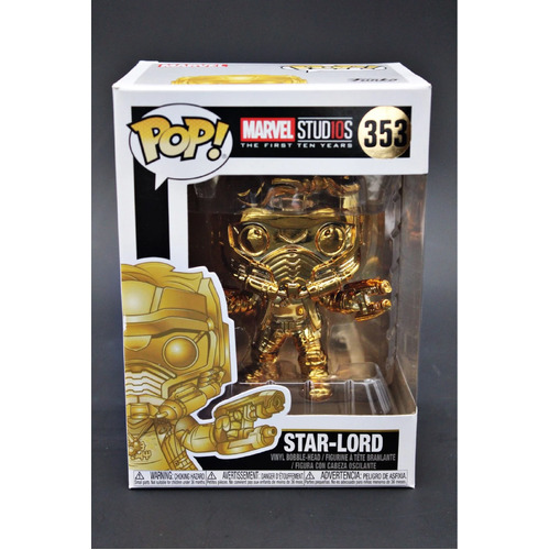 POP! Vinyl Marvel Ten Years GOTG - Star Lord (Gold) #353