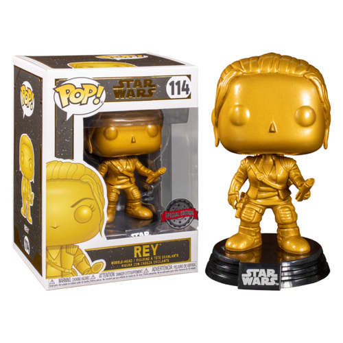 Funko Star Wars - Rey Metallic Gold Pop! Vinyl Figure 114