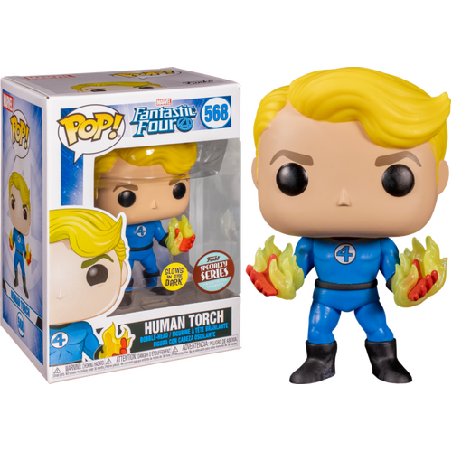Fantastic Four - Human Torch Glow in the Dark Pop! Vinyl Figure #568