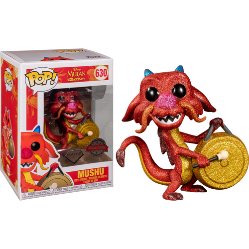 DISNEY MULAN - Mushu Diamond Collection #630 POP! Vinyl