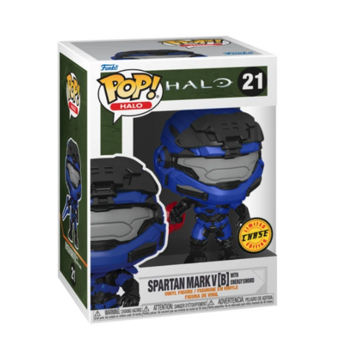 POP! Vinyl Halo Infinite - CHASE EDITION Spartan Mark V [B] with Energy Sword RARE #21