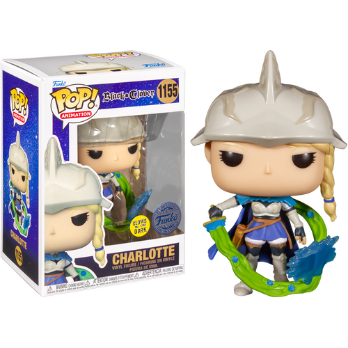 POP! Vinyl Black Clover - Charlotte #1155 GLOW in the dark Funko