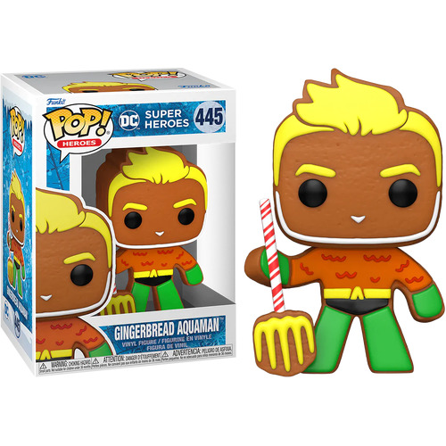 POP! Vinyl DC Super Heroes - Gingerbread Aquaman #445 Funko