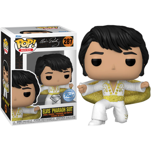 Elvis Presley - Elvis in Pharaoh Suit Diamond Glitter #287 Pop! Vinyl Figure