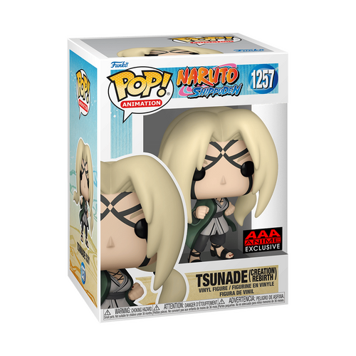 NARUTO SHIPPUDEN POP! TSUNADE (CREATION REBIRTH) AAA ANIM EXCLUSIVE STICKERED WITH PROTECTOR