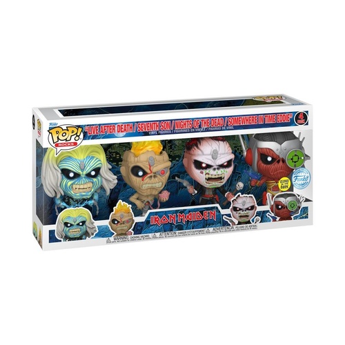 Iron Maiden – Eddie US Exclusive Glow Pop! Vinyl 4-Pack
