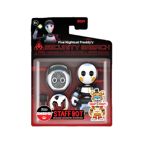 Five Nights at Freddy's: Security Breach - Staff Bot Snaps! 3" Action Figure
