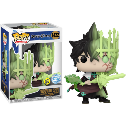 POP! Vinyl Black Clover - Yuno (spirit of Zephyr) #1422 GLOW Edition