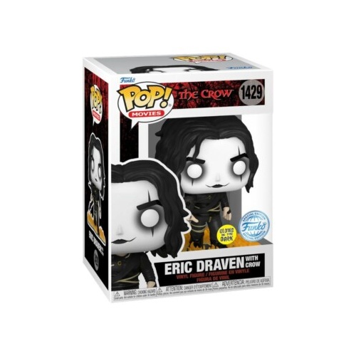 POP! Vinyl The Crow - Eric Draven with Crow GLOW Edition #1429